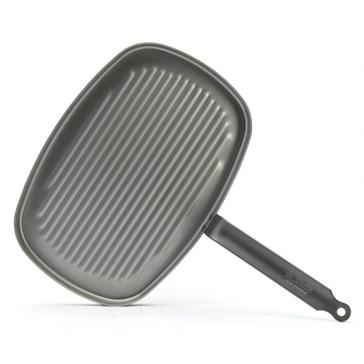 Patelnia prostokątna grillowa CARBONE PLUS  | D-5540-38 DE BUYER