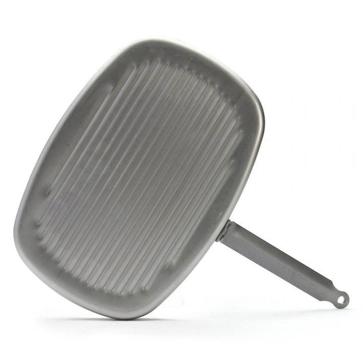 Patelnia prostokątna grillowa CARBONE PLUS  | D-5540-38 DE BUYER