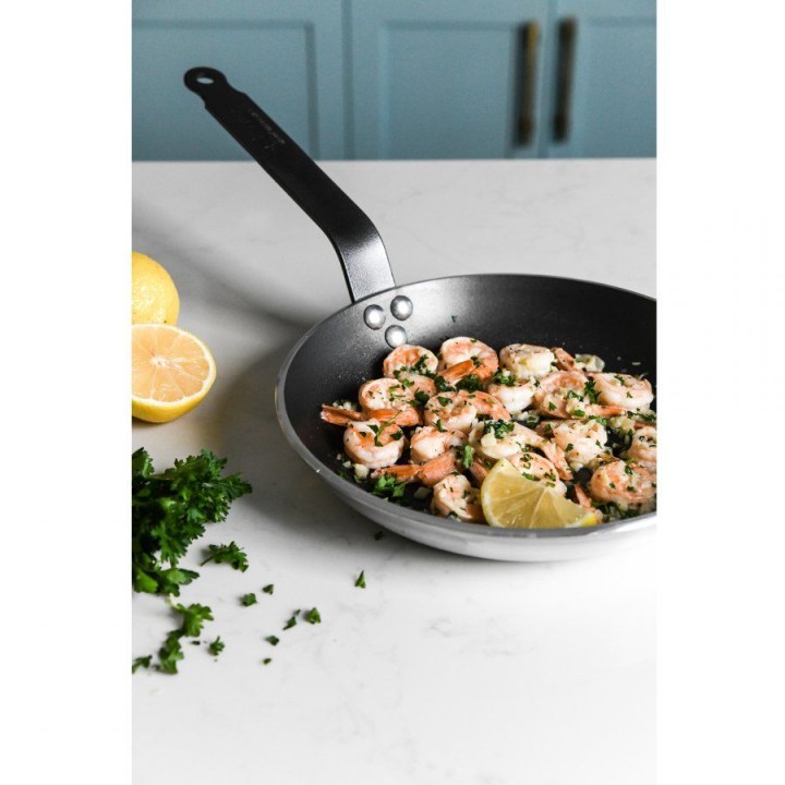Patelnia okrągła śr. 32 cm CHOC RESTO  | D-8480-32  DE BUYER