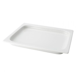 Pojemnik GN 1/2 wys. 2,2 cm z porcelany biały  | V-BUGN-12022-3  VERLO