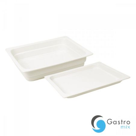 Pojemnik GN 1/2 wys. 6,5 cm z porcelany biały  | V-BUGN-12065-2 VERLO 