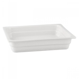 Pojemnik GN 2/3 wys. 2,2 cm z porcelany biały | V-BUGN-23022-3  VERLO