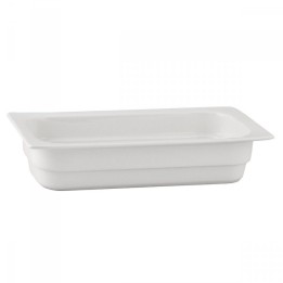 Pojemnik GN 1/3 wys. 6,5 cm z porcelany biały  | V-BUGN-13065-3 VERLO