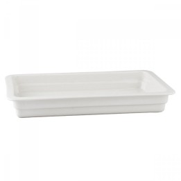 Pojemnik GN 1/1 wys. 6,5 cm z porcelany biały | V-BUGN-11065-1 VERLO