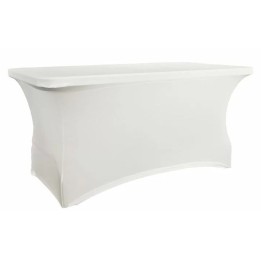 Pokrowiec na stół prostokątny dł. 152,4 cm biały | V-P150-W VERLO
