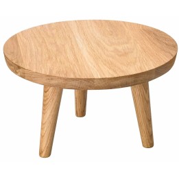 Podstawa dębowa okrągła wysoka, śr. 28 cm EGZOS | V-11538P VERLO