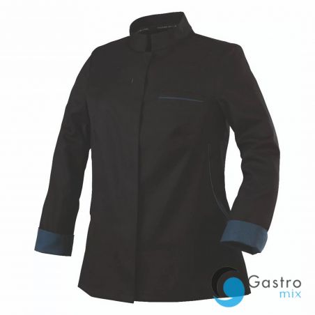 Bluza kucharska rozm. M  długi rękaw czarna  ESCALE | U-ES-BLS-M ROBUR 