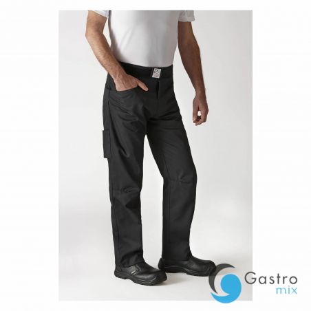 Spodnie kucharskie rozm. L  czarne ARENAL | U-AR-B-L ROBUR 
