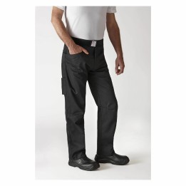 Spodnie kucharskie rozm. XL  czarne ARENAL | U-AR-B-XL ROBUR