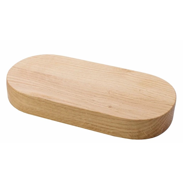Deska dębowa owalna 300x150x40 mm STRATOS | V-11551 VERLO