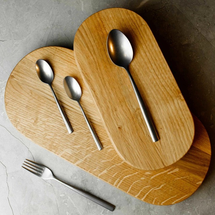 Deska dębowa owalna 300x150x40 mm STRATOS | V-11551 VERLO