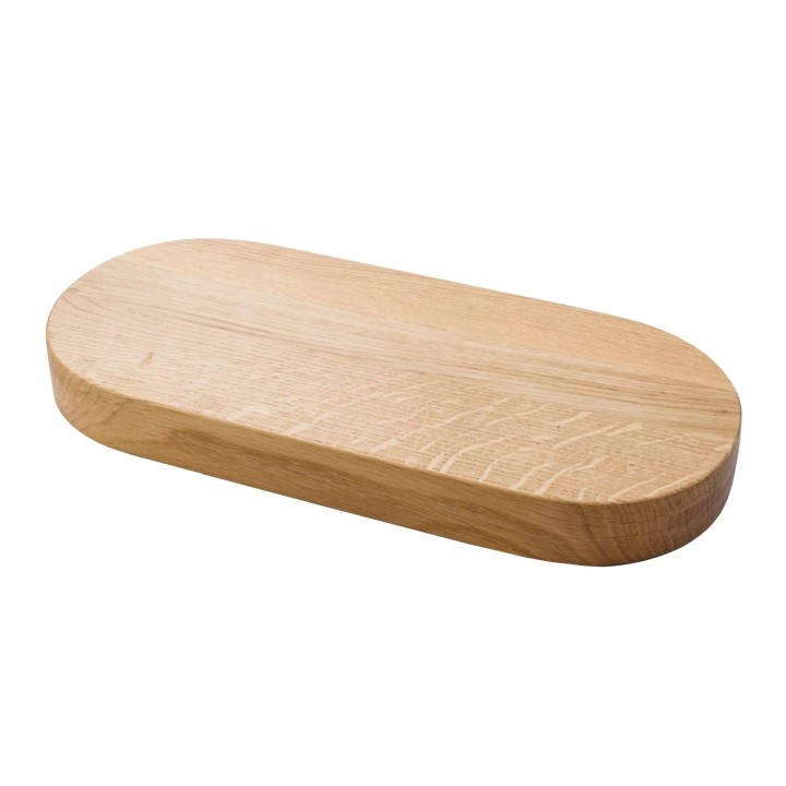 Deska dębowa owalna 400x200x40 mm STRATOS | V-11552  VERLO