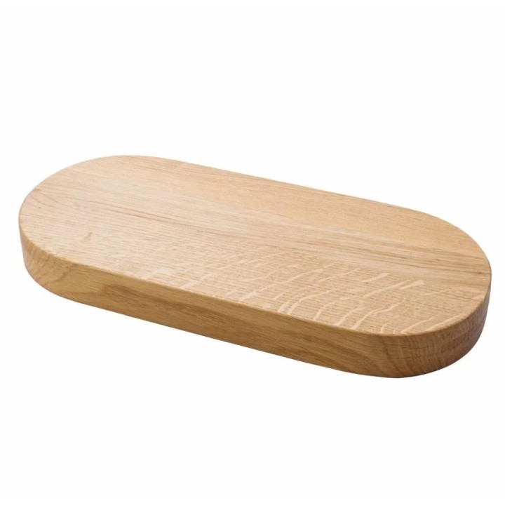 Deska dębowa owalna 500x290x40 mm STRATOS | V-11553  VERLO