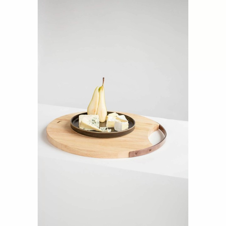 Deska okrągła do serwowania 38 cm mango | V-D1007 VERLO