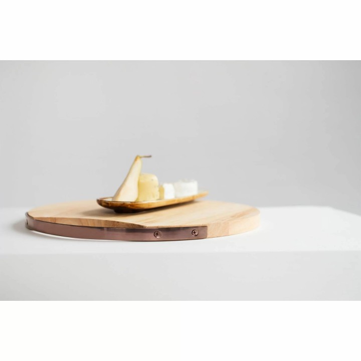 Deska okrągła do serwowania 38 cm mango | V-D1007 VERLO