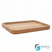 Talerz prostokątny drewniany 29,7x19,7 cm akacja | V-D1002  VERLO