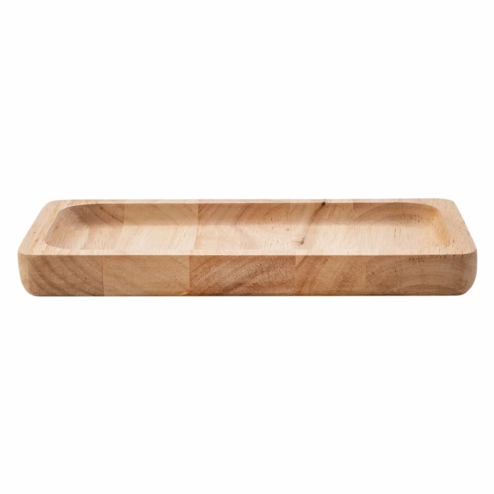 Talerz prostokątny drewniany 20x11 cm akacja  | V-D1003 VERLO