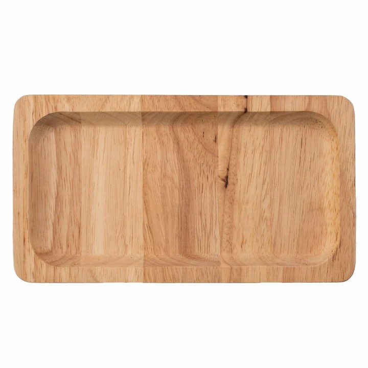 Talerz prostokątny drewniany 20x11 cm akacja  | V-D1003 VERLO