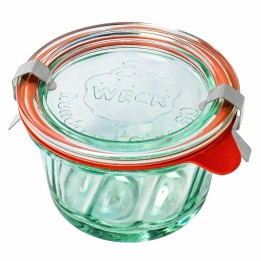 Słoik BAKERY 165 ml z pokrywką, uszczelką i 2 zapinkami - op. 12 szt | WE-561-80PUZ WECK