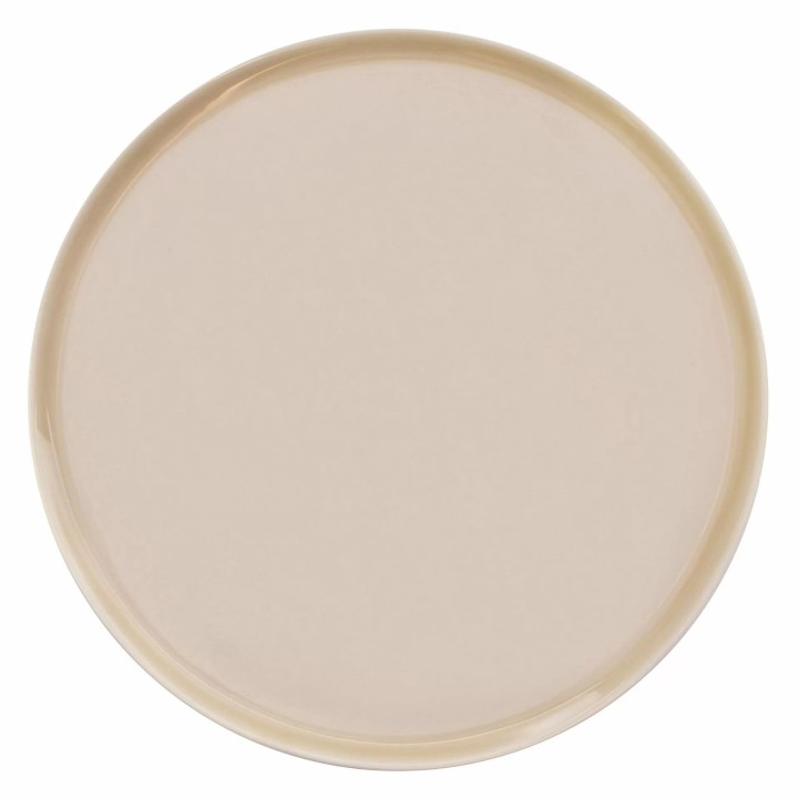 Talerz płaski okrągły 12 cm, beżowy ETER  | V-85015-12 VERLO