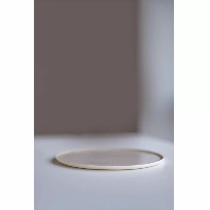 Talerz płaski okrągły 12 cm, beżowy ETER  | V-85015-12 VERLO