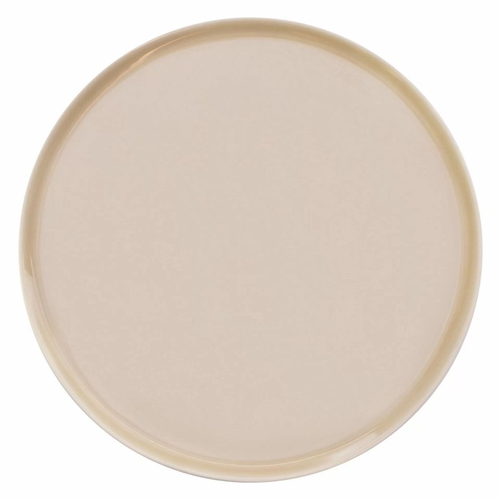Talerz płaski okrągły 20 cm, beżowy ETER  | V-85018-6 VERLO