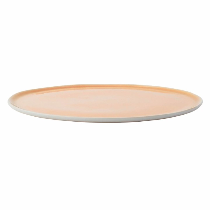 Talerz płaski okrągły 18 cm, łososiowy ETER| V-85017-6 VERLO