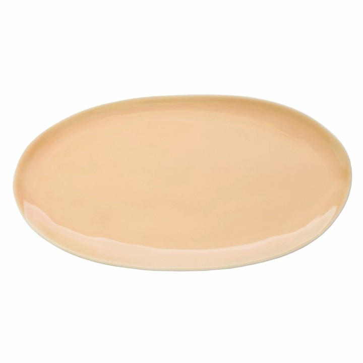 Talerz owalny 26,5x14 cm, łososiowy ETER | V-85023-6 VERLO