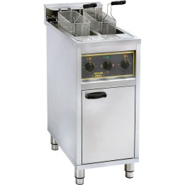 frytownica wolnostojąca 2x10 l, z szafką, 2-komorowa, P 12 kW| 777210 stalgast