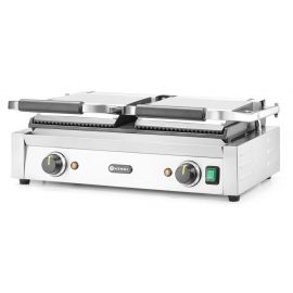  Grill kontaktowy podwójny-góra ryflowana, dół gładki | 263808 HENDI