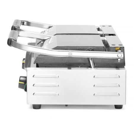 Grill kontaktowy podwójny-góra ryflowana, dół gładki | 263808 HENDI 