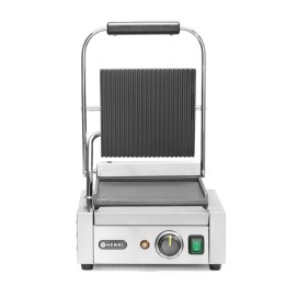 Grill kontaktowy pojedyńczy góra ryflowana, dół gładki