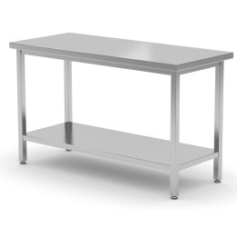 Stół centralny 800x600x(H)850mm z półką – skręcany | 816189 HENDI