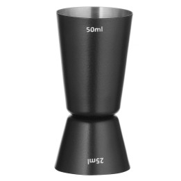 Jigger – miarka barmańska 25/50 ml, Bar up, czarny, ø45x(H)86mm | 596647 HENDI