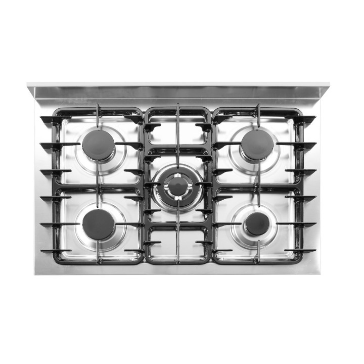 Kuchenka gazowa - 5-palnikowa Kitchen Line na podstawie otwartej