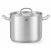 Garnek wysoki z pokrywką 5L| 837207 HENDI