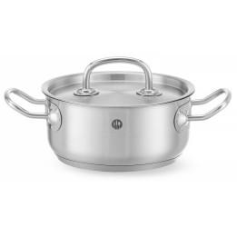 Garnek niski Kitchen Line z pokrywką 1,5 l; śr. 160 x 75 h