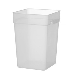 Przezroczysty pojemnik z polipropylenu z miarką 20,8 l, o wym.290x290x400(H)  | 870969 HENDI