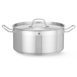 Garnek niski Profi Line z pokrywką 12 l; śr. 320 x 150 h