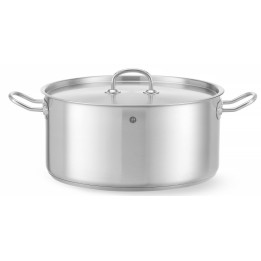 Garnek niski Kitchen Line z pokrywką 12 l; śr. 320 x 150 h