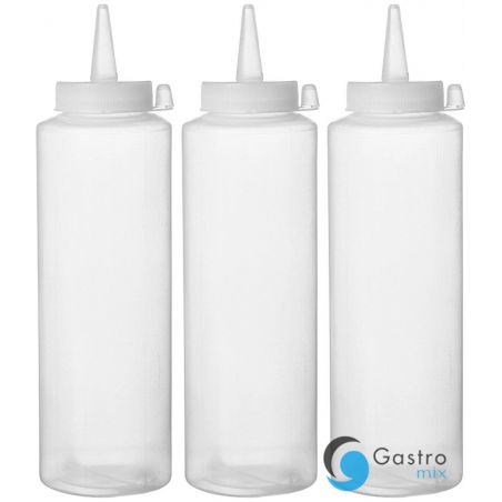 Dyspenser do sosów 0,20l przezroczysty-zestaw 3 szt.  | 558058 HENDI 