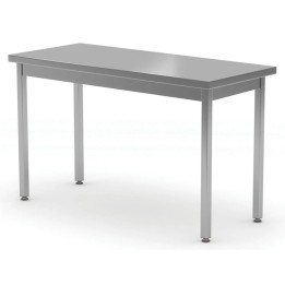 Stół centralny 800x600x(H)850mm bez półki - skręcany | 816196 hendi