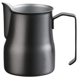dzbanek V 0,45 l do spieniania mleka, czarny | 376045 STALGAST
