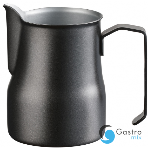 dzbanek V 0,45 l do spieniania mleka, czarny | 376045 STALGAST 