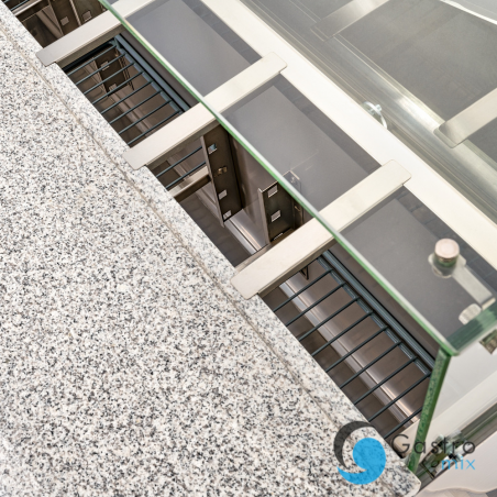 stół chłodniczy V 402 l  3 drzwiowy do pizzy z nadstawką szklaną | 833037 STALGAST 