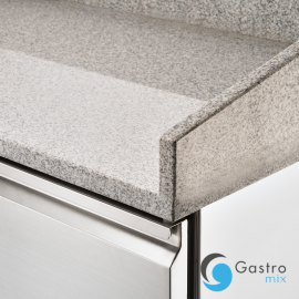  stół chłodniczy 3 drzwiowy do pizzy bez nadstawki na kółkach, V 368 l | 833031 STALGAST