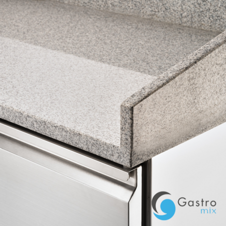 stół chłodniczy 3 drzwiowy do pizzy bez nadstawki na kółkach, V 368 l | 833031 STALGAST 