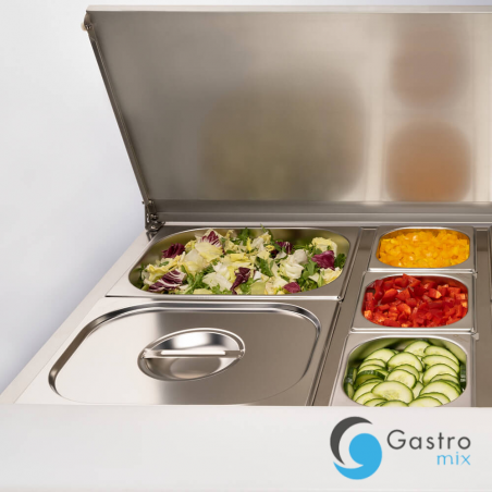 stół chłodniczy 2 drzwiowy sałatkowy, V 240 l | 832129 STALGAST 