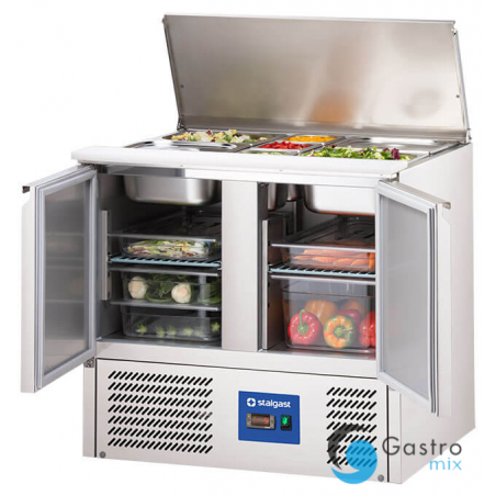 stół chłodniczy 2 drzwiowy sałatkowy, V 240 l | 832129 STALGAST 