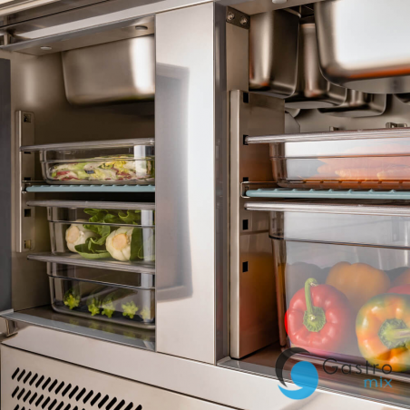 stół chłodniczy 2 drzwiowy sałatkowy, V 240 l | 832129 STALGAST 